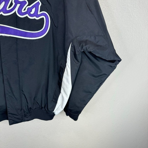 Russell Athletic Men's Bears Full Zip Bomber Jacket Long Sleeve Black Size M VTG - Picture 5 of 13